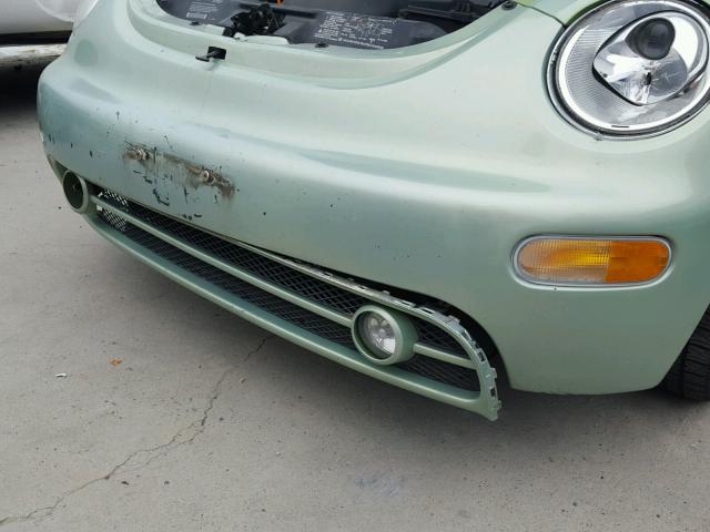 3VWCK21C21M464723 - 2001 VOLKSWAGEN NEW BEETLE 绿色 照片 9