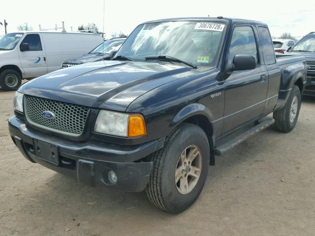 1FTZR45E62PA73585 - 2002 FORD RANGER SUP BLACK photo 2