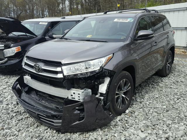 5TDBZRFH4HS444619 - 2017 TOYOTA HIGHLANDER GRAY photo 2