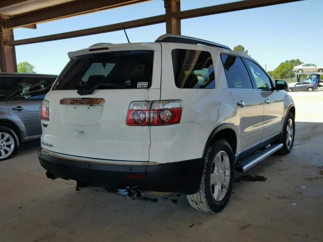 1GKER23728J227247 - 2008 GMC ACADIA SLT თეთრი ფოტო 4