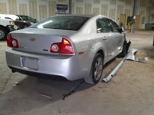 1G1ZC5E0XAF319174 - 2010 CHEVROLET MALIBU 1LT 银色 照片 4