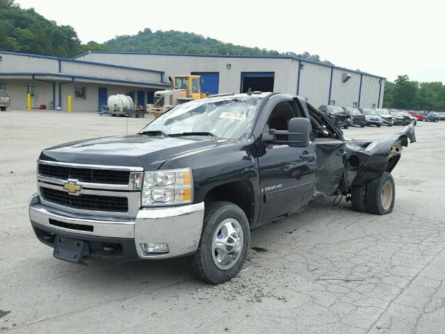 1GCJK936X9F176082 - 2009 CHEVROLET SILVERADO BLACK photo 2