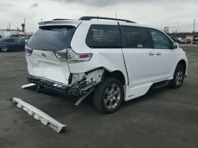 5TDXK3DC9ES438695 - 2014 TOYOTA SIENNA SPO WHITE photo 4