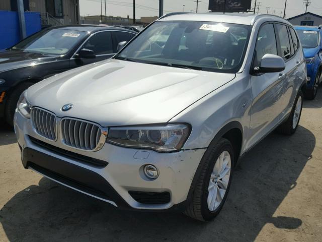 5UXWZ7C58H0U46228 - 2017 BMW X3 SDRIVE2 Plata foto 2