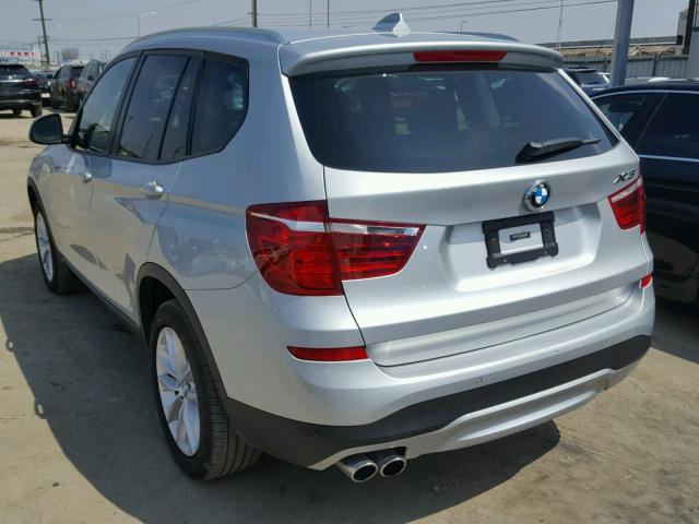 5UXWZ7C58H0U46228 - 2017 BMW X3 SDRIVE2 Plata foto 3