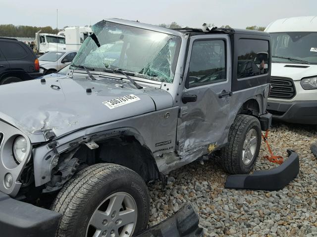 1C4AJWAG2FL529425 - 2015 JEEP WRANGLER S GRAY photo 9