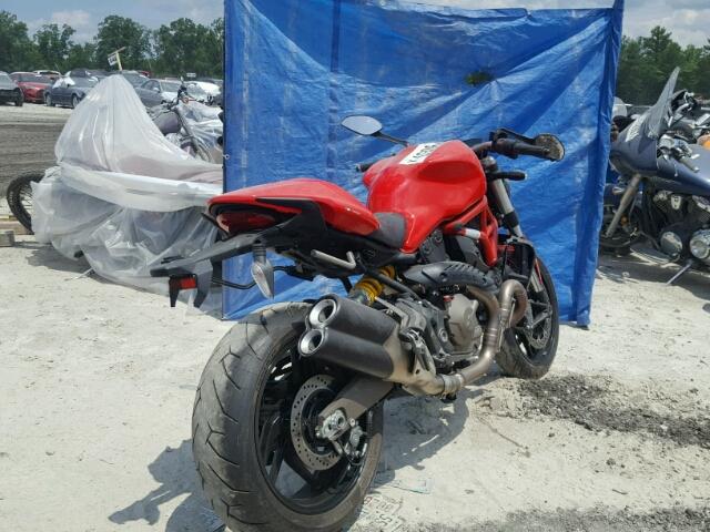 ZDM1RBTSXGB018088 - 2016 DUCATI MONSTER 82 RED photo 4