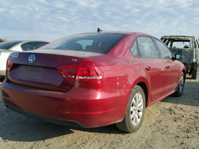 1VWAT7A33FC035049 - 2015 VOLKSWAGEN PASSAT S MAROON photo 4