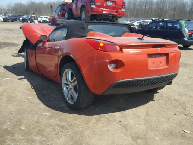 1G2MZ35B69Y105700 - 2009 PONTIAC SOLSTICE S ORANGE photo 3