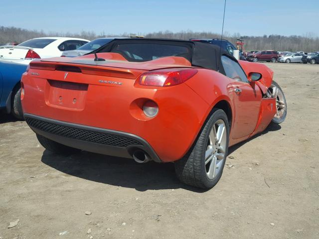 1G2MZ35B69Y105700 - 2009 PONTIAC SOLSTICE S ORANGE photo 4