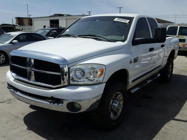 3D7KS28A87G775976 - 2007 DODGE RAM 2500 S WHITE photo 2