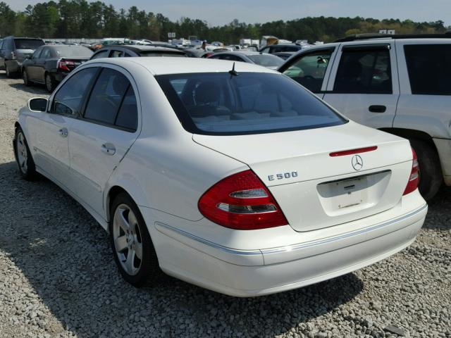 WDBUF70J83A160366 - 2003 MERCEDES-BENZ E 500 WHITE photo 3