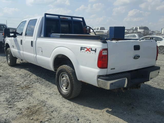 1FT7W2BT2BEC16437 - 2011 FORD F250 SUPER WHITE photo 3