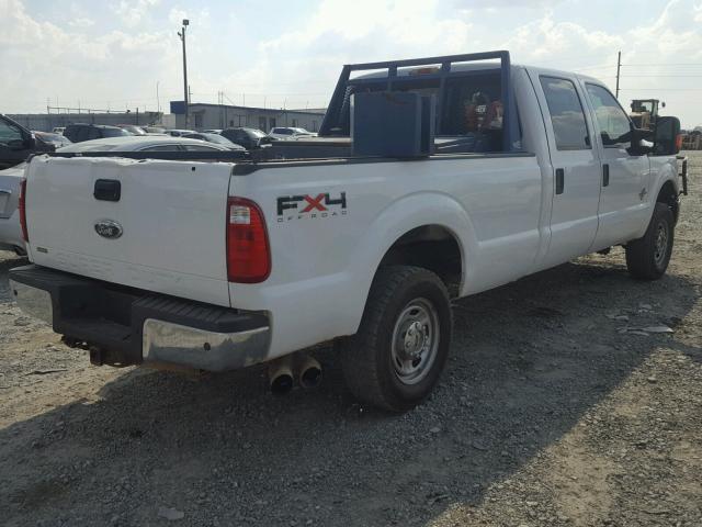 1FT7W2BT2BEC16437 - 2011 FORD F250 SUPER WHITE photo 4