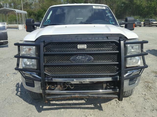 1FT7W2BT2BEC16437 - 2011 FORD F250 SUPER WHITE photo 9