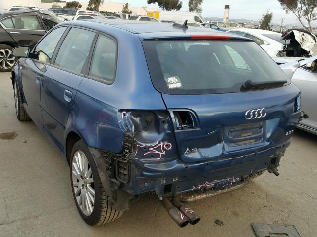 WAUNF78P76A084428 - 2006 AUDI A3 2.0 PRE BLUE photo 3