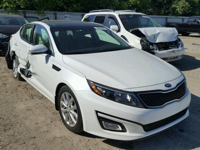 5XXGN4A72FG429893 - 2015 KIA OPTIMA EX WHITE photo 1