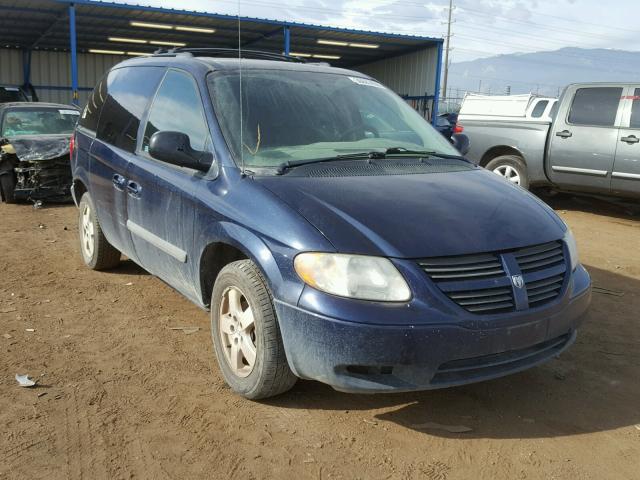 1D4GP45R05B231195 - 2005 DODGE CARAVAN SX BLUE photo 1