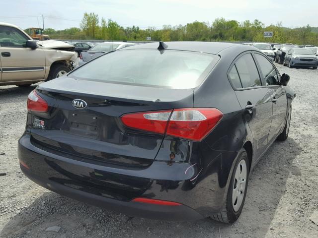 KNAFK4A62G5537297 - 2016 KIA FORTE LX BLACK photo 4