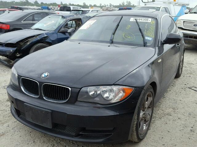 WBAUP7C59AVK77390 - 2010 BMW 128 I BLACK photo 2