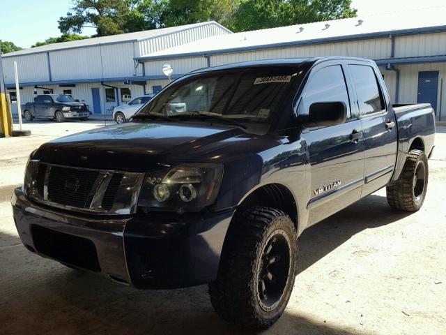 1N6BA07D48N348877 - 2008 NISSAN TITAN XE BLUE photo 2