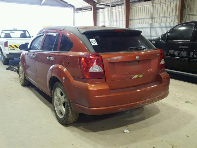 1B3HB48B58D777614 - 2008 DODGE CALIBER SX ORANGE photo 3