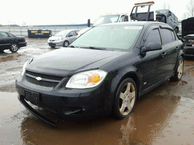 1G1AM58B167621039 - 2006 CHEVROLET COBALT SS BLACK photo 2