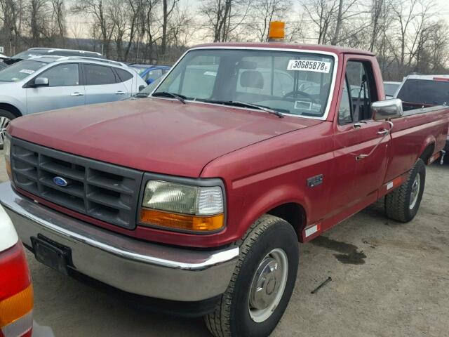 1FTEF25N9RNA72724 - 1994 FORD F250 RED photo 2