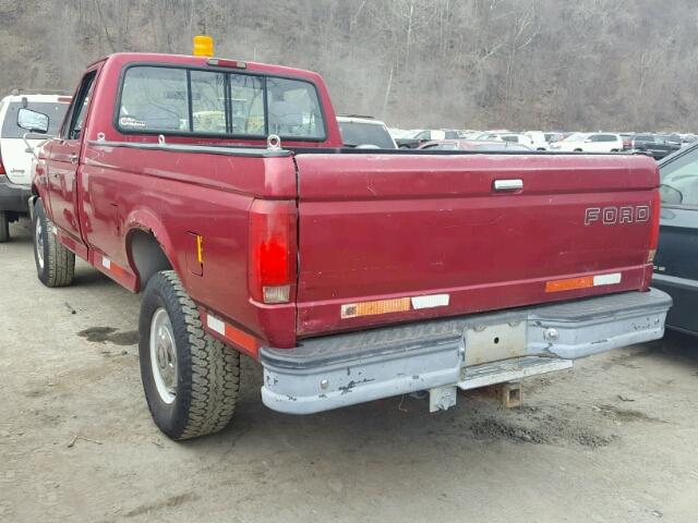 1FTEF25N9RNA72724 - 1994 FORD F250 RED photo 3