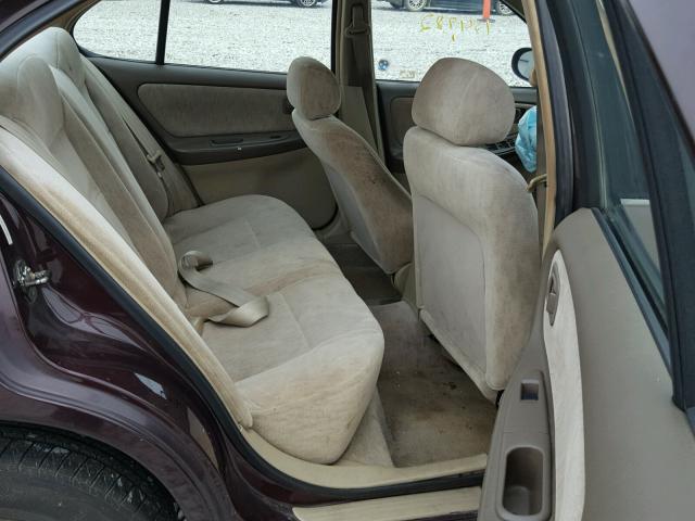 1N4DL01D9WC227887 - 1998 NISSAN ALTIMA XE MAROON photo 6