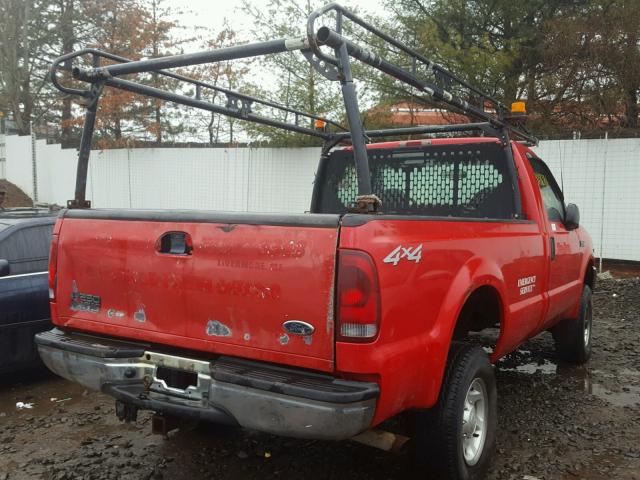 1FTSF31L32EC39145 - 2002 FORD F350 SRW S RED photo 4