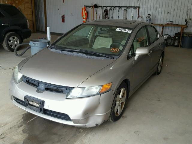 1HGFA16866L036620 - 2006 HONDA CIVIC EX GOLD photo 2