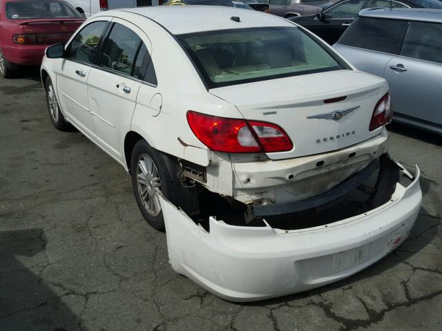 1C3LC66K27N537387 - 2007 CHRYSLER SEBRING LI WHITE photo 3