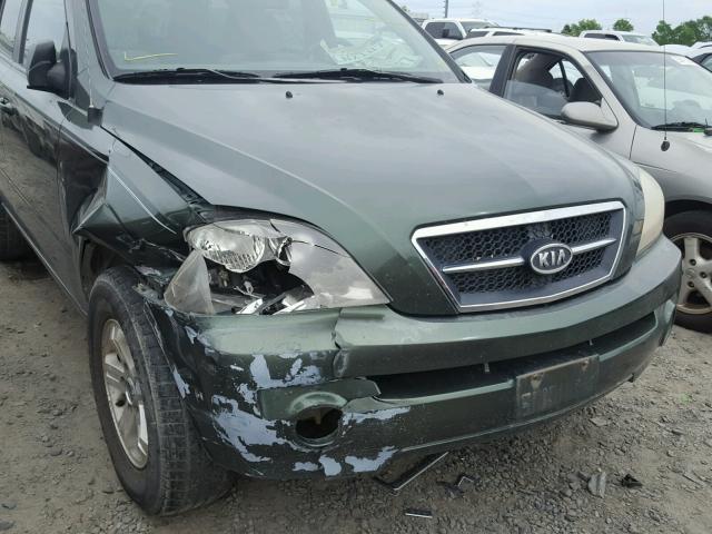 KNDJC733755419175 - 2005 KIA SORENTO EX GREEN photo 9