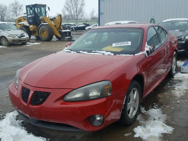 2G2WP552381135457 - 2008 PONTIAC GRAND PRIX RED photo 2