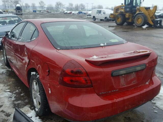 2G2WP552381135457 - 2008 PONTIAC GRAND PRIX RED photo 3