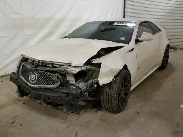 1G6DV1EP5D0158714 - 2013 CADILLAC CTS-V WHITE photo 2