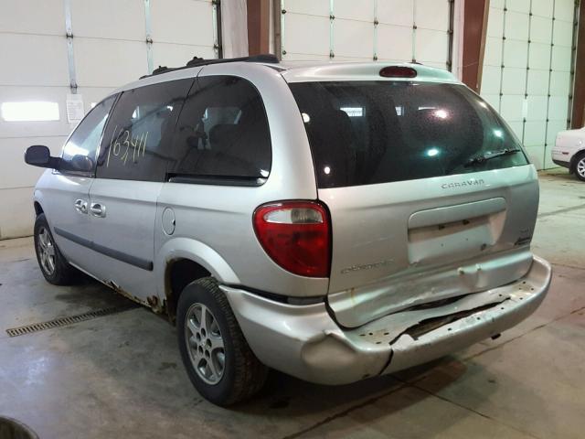 1D4GP45R95B215223 - 2005 DODGE CARAVAN SX SILVER photo 3