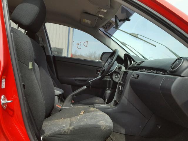 JM1BK32F371670023 - 2007 MAZDA 3 I RED photo 5