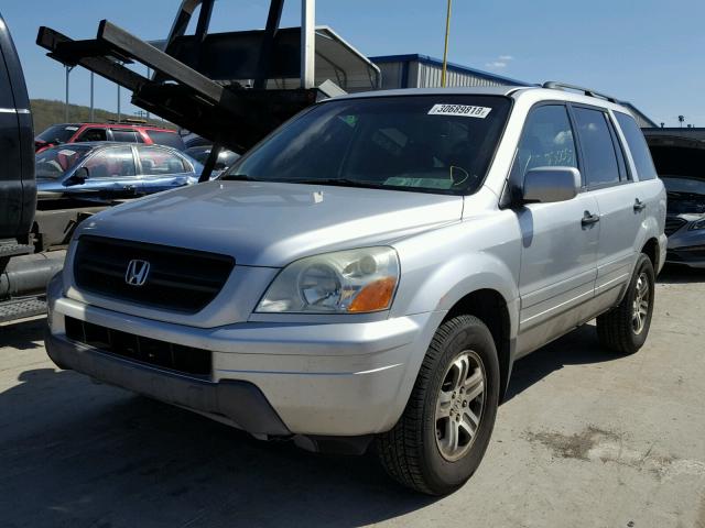 2HKYF18603H502157 - 2003 HONDA PILOT EXL SILVER photo 2