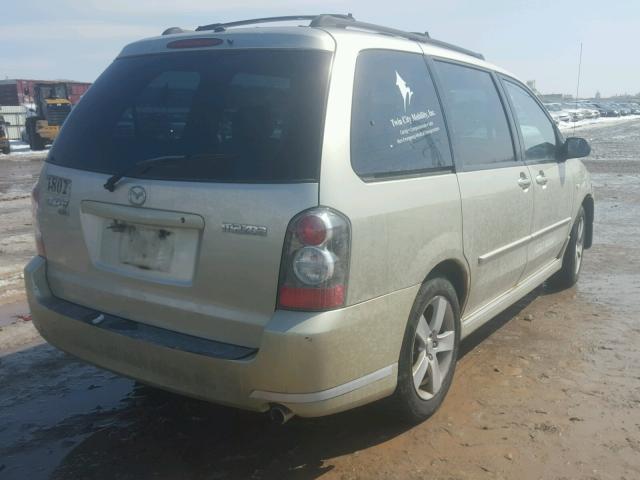 JM3LW28J140511802 - 2004 MAZDA MPV WAGON YELLOW photo 4