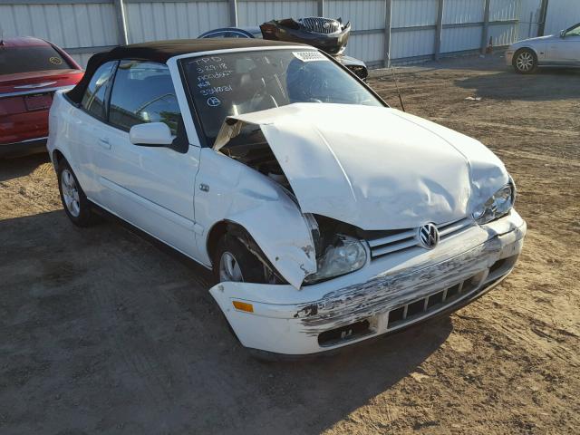 3VWDC21V41M812525 - 2001 VOLKSWAGEN CABRIO GLX WHITE photo 1