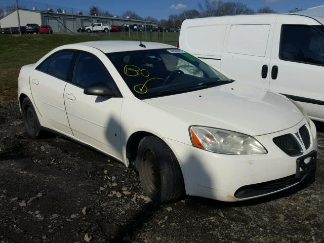 1G2ZF57B684295964 - 2008 PONTIAC G6 VALUE L WHITE photo 1