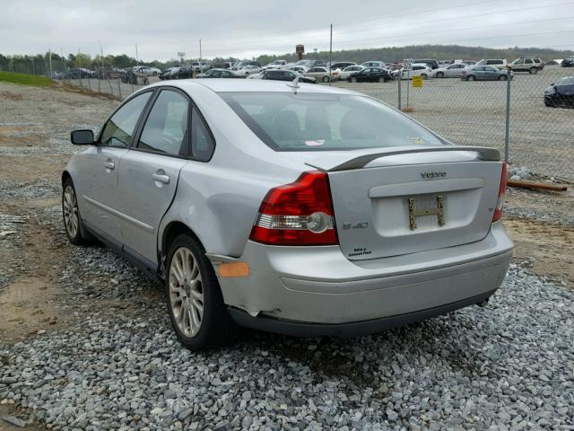 YV1MS682752056222 - 2005 VOLVO S40 T5 SILVER photo 3