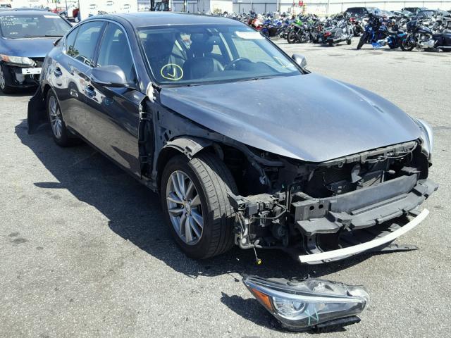 JN1AV7AP5EM691135 - 2014 INFINITI Q50 HYBRID GRAY photo 1