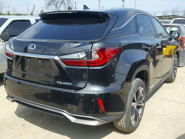 2T2ZFMCA7GC001174 - 2016 LEXUS RX 450H BLACK photo 4