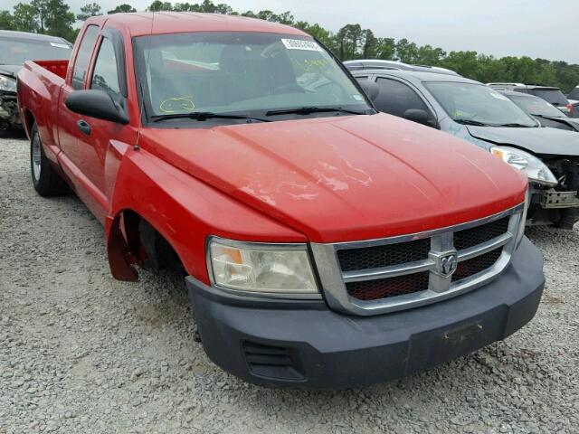 1D7HE32K68S502750 - 2008 DODGE DAKOTA SXT RED photo 1