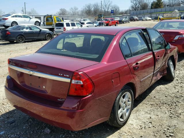 1G1ZT51876F231069 - 2006 CHEVROLET MALIBU LT BURGUNDY photo 4