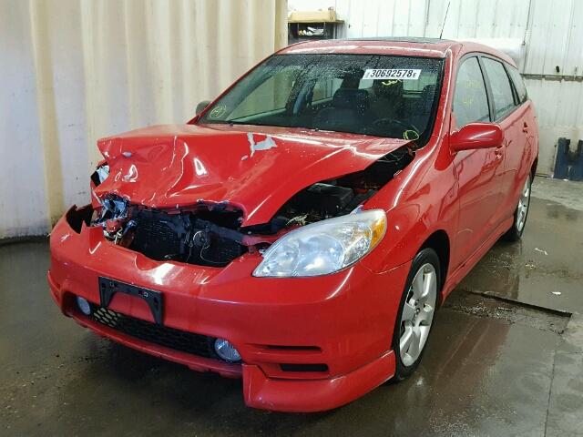 2T1KR32E43C143181 - 2003 TOYOTA COROLLA MA RED photo 2