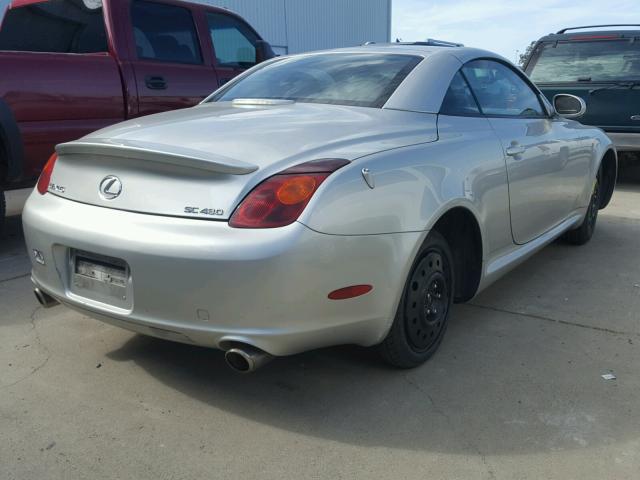 JTHFN48Y320033170 - 2002 LEXUS SC 430 SILVER photo 4